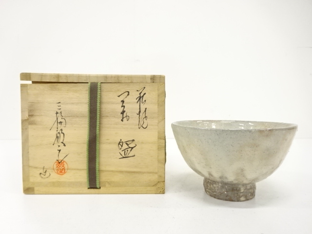 JAPANESE TEA CEREMONY / HAGI WARE TEA BOWL CHAWAN / TOSHIYUKI MIWA